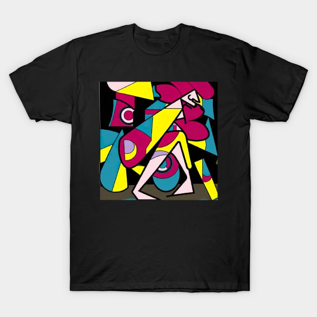 Abstract colorful art woman T-Shirt by Eternal Experience